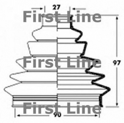 FIRST LINE fcb2356 -  Пыльник, приводной вал